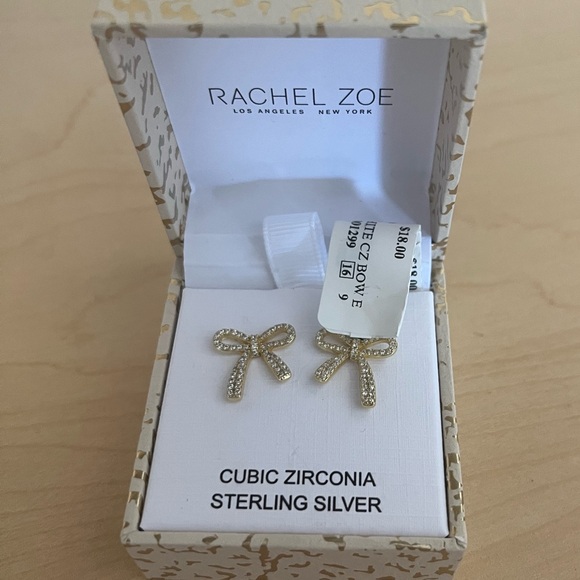 Rachel Zoe Jewelry - Bow ribbon Necklace in sterling silver by Rachel Zoe women jewelry sparkly